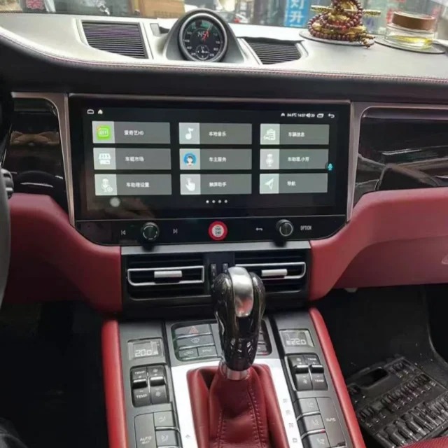 For 2014-2018  Macan Upgraded Central Control Large Screen Android System Navigation Multimedia Player